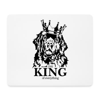 Terre-Neuve Roi de tout ce qui dit Chiens - Tapis de souris (format paysage) - blanc - Devant