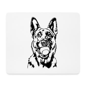 Malinois Ball Balljunkie Hunde Wilsigns - Mousepad (Querformat) - Weiß - Vorne