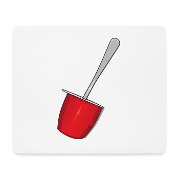 Milchprodukt - Zwerg - Frucht - Kindheits Geschenk - Mousepad (Querformat) - Weiß - Vorne