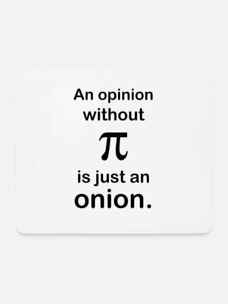 Math joke design - Mouse Pad (horizontal) - white