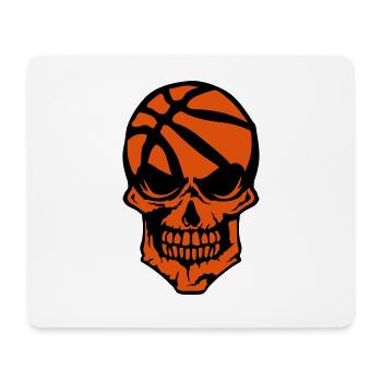 basketball head of death logo sport 1205 - Mouse Pad (horizontal) - white - Front