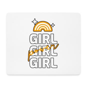 Girl Power and Strong Woman - Mousepad (Querformat) - Weiß - Vorne