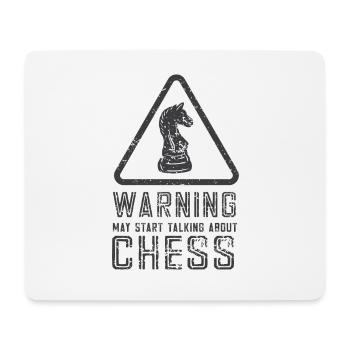 Lusitger Schachspieler Spruch I Schach - Mousepad (Querformat) - Weiß - Vorne