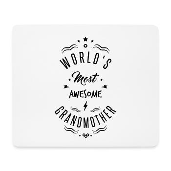 AWESOME GRANDMOTHER - Mouse Pad (horizontal) - white - Front