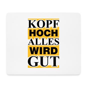 alles wird gut - Mousepad (Querformat) - Weiß - Vorne