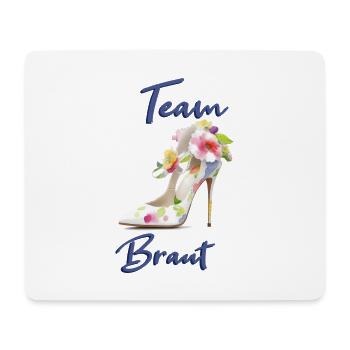 Team Braut - Mousepad (Querformat) - Weiß - Vorne