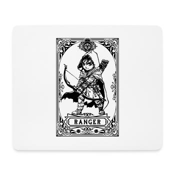 Ranger RPG Tarotkarte Chibi - Mousepad (Querformat) - Weiß - Vorne