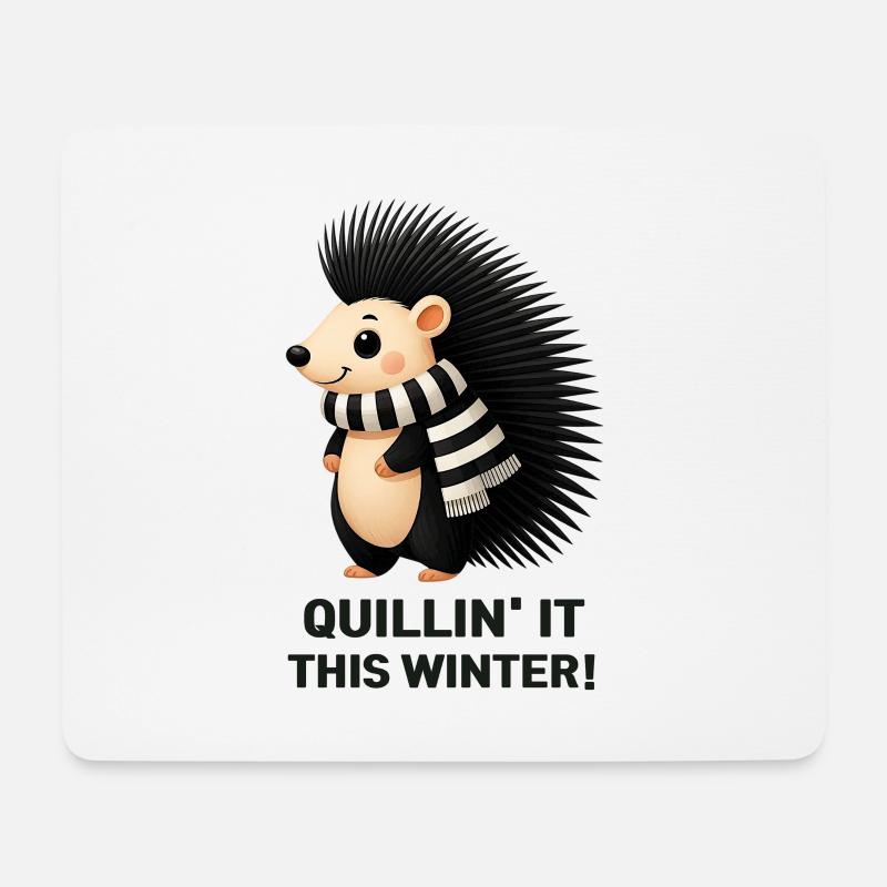 Quillin' it diesen Winter! - Mousepad (Querformat) - Weiß