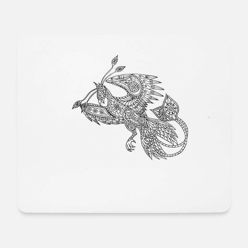 Aufstieg des Phönix - Mousepad (Querformat) - Weiß