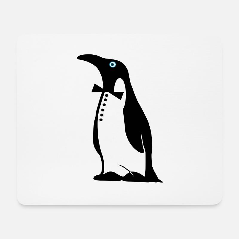 Pinguin Motiv - Mousepad (Querformat) - Weiß
