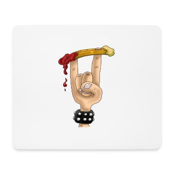 French fork - Mouse Pad (horizontal) - white - Front