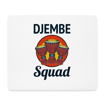 Djembe Squad Drummer Music Drum Musician - Mouse Pad (horizontal) - white - Front