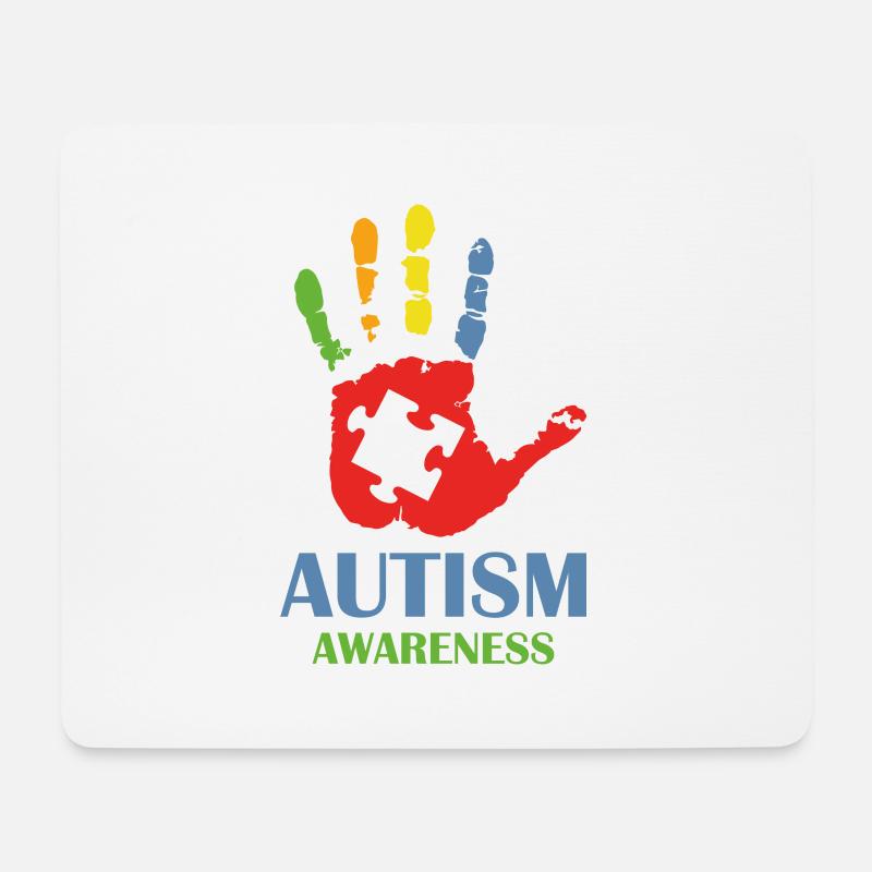 Autism Awareness - Mouse Pad (horizontal) - white