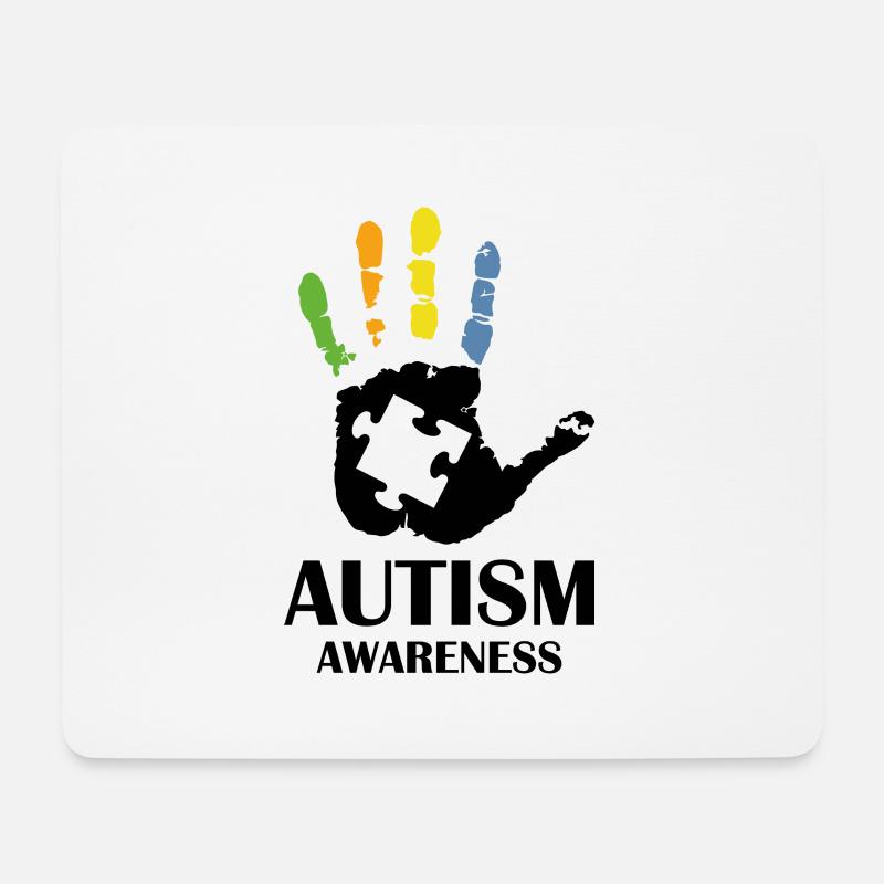Bewusstsein für Autismus - Mousepad (Querformat) - Weiß