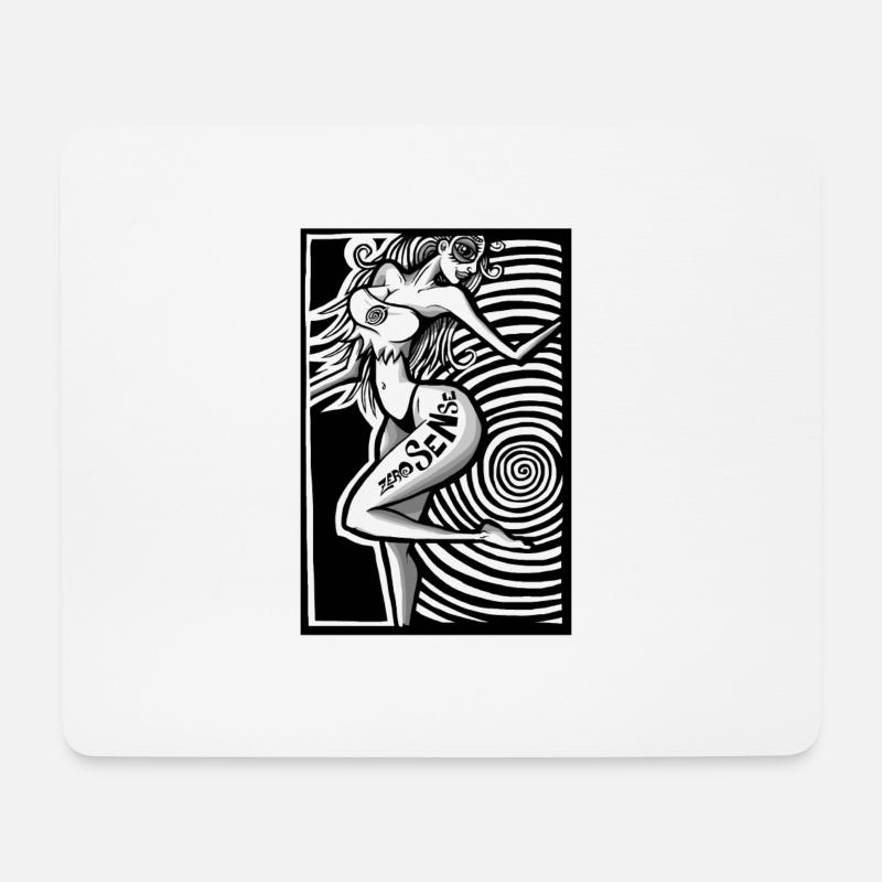 hypnotic love - Mousepad (Querformat) - Weiß