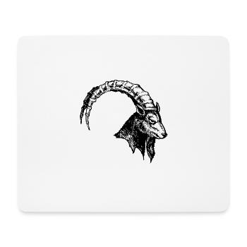 Capricorne - Tapis de souris (format paysage) - blanc - Devant