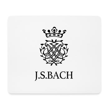JS Bach und sein Siegel - Mousepad (Querformat) - Weiß - Vorne