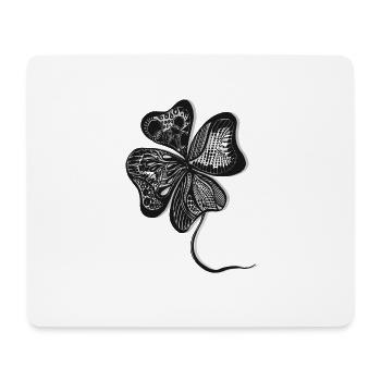 Klever black - Mousepad (Querformat) - Weiß - Vorne