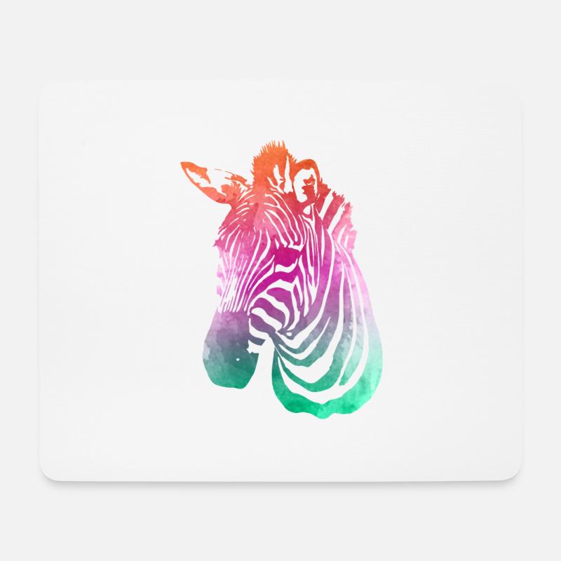 Zebra Modetrend - Mousepad (Querformat) - Weiß