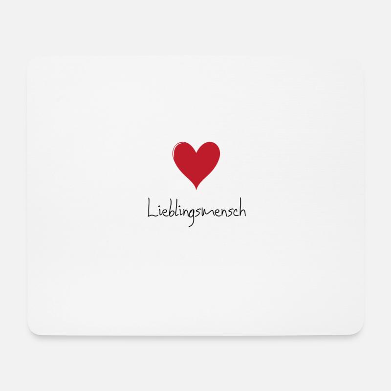 Lieblingsmensch - Mousepad (Querformat) - Weiß