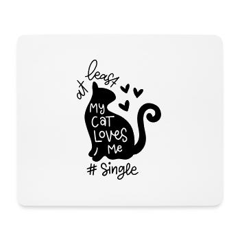 M’AIME MES CHATS CHATTE J’ADORE DIRE DES MOTIFS - Tapis de souris (format paysage) - blanc - Devant