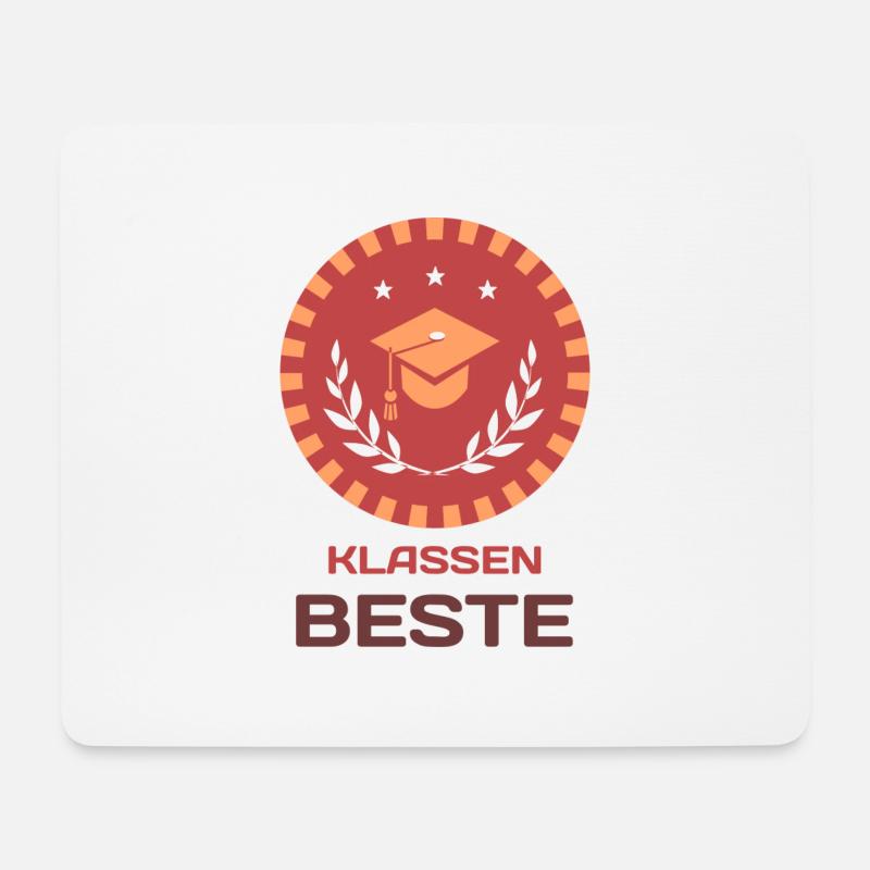 Klassenbeste - Mousepad (Querformat) - Weiß