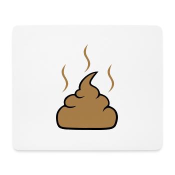 Shit - Mousepad (Querformat) - Weiß - Vorne