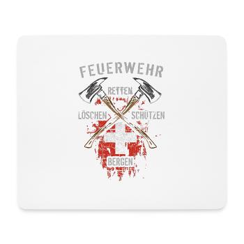 Retten Löschen Bergen Schützen - Mousepad (Querformat) - Weiß - Vorne