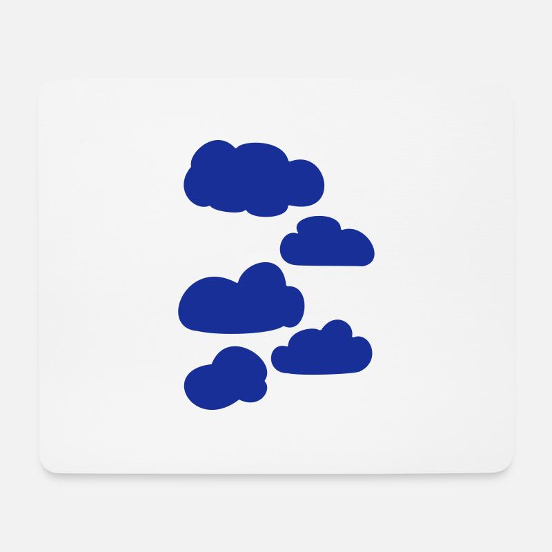 Wolken - Mousepad (Querformat) - Weiß