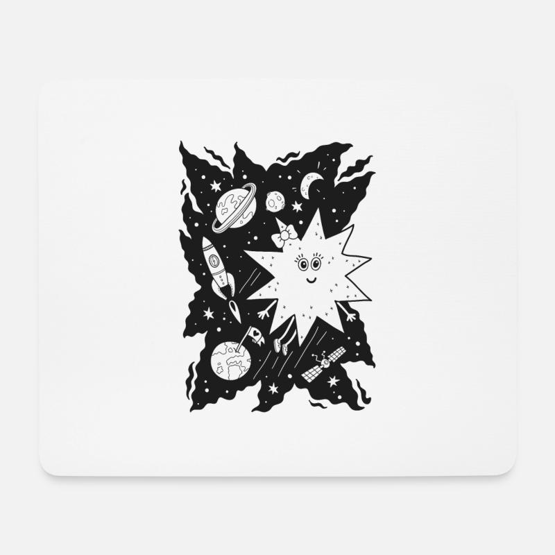 Stella Stern zum Ausmalen - Mousepad (Querformat) - Weiß