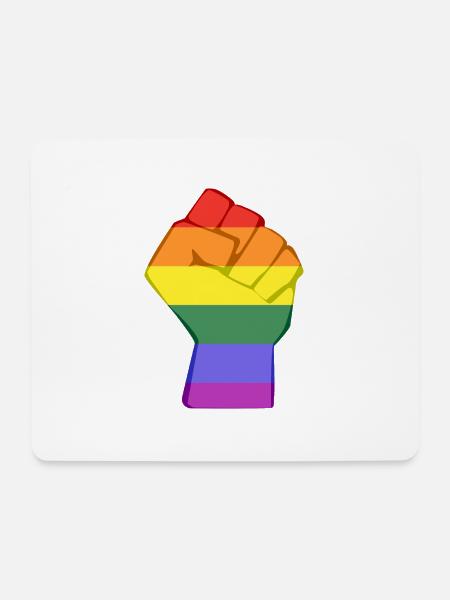 LGBT Faust - Mousepad (Querformat) - Weiß