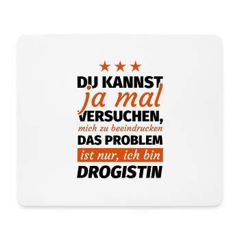 Drogistin Geschenk - Mousepad (Querformat) - Weiß - Vorne