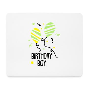 Geburtstagsshirt JUNGS - Mousepad (Querformat) - Weiß - Vorne
