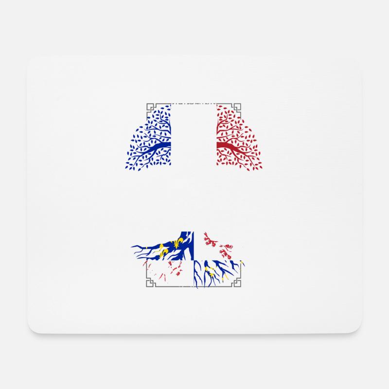 Racines Picardes - Tapis de souris (format paysage) - blanc