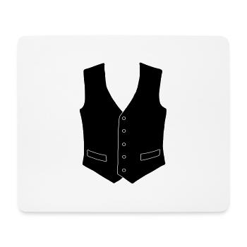vest_man - Tapis de souris (format paysage) - blanc - Devant