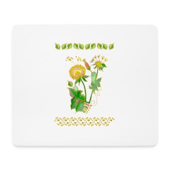 Dandelion - Mouse Pad (horizontal) - white - Front