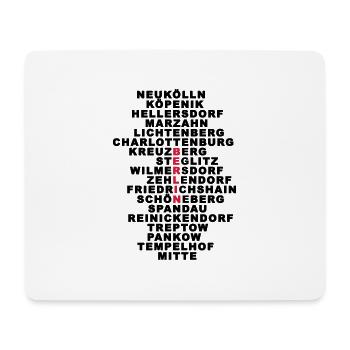Berlin - Mouse Pad (horizontal) - white - Front