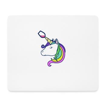 DAS WEIN EINHORN | LUSTIG DESIGN GESCHENK ALKOHOL - Mousepad (Querformat) - Weiß - Vorne
