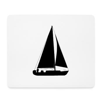 Sailing sailboat sailing ship water sports - Mouse Pad (horizontal) - white - Front