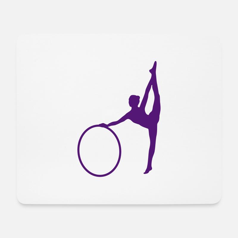 Gymnastik - Mousepad (Querformat) - Weiß