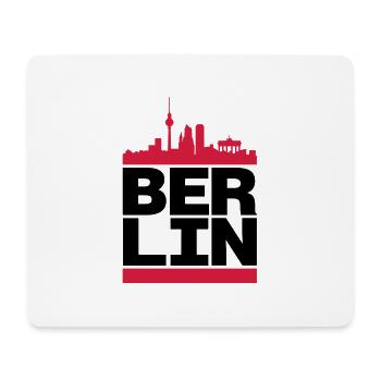 Berlin City - Mousepad (Querformat) - Weiß - Vorne