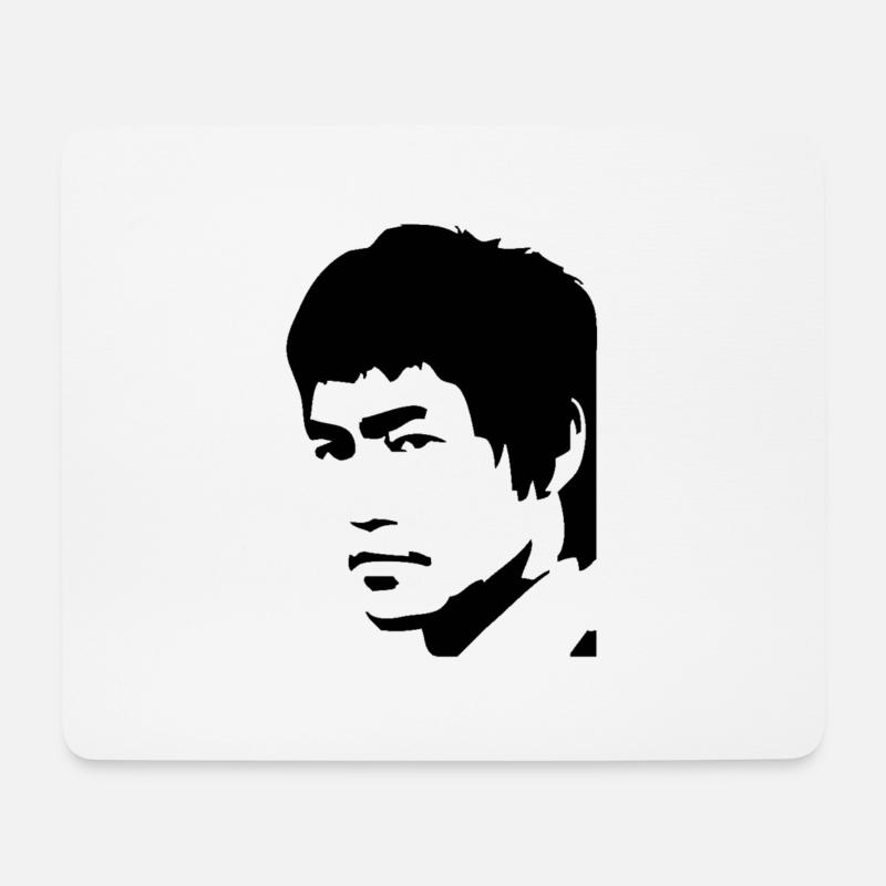 bruce lee la légende - Tapis de souris (format paysage) - blanc