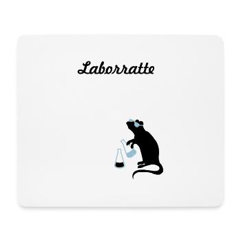 laborratte - Mousepad (Querformat) - Weiß - Vorne