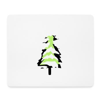 snow cold christmas tree fir tree fir stars - Mouse Pad (horizontal) - white - Front