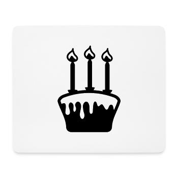 birthday_cake_1__f1 - Tapis de souris (format paysage) - blanc - Devant