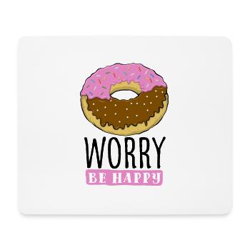 Donut Worry - Mouse Pad (horizontal) - white - Front