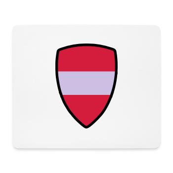 österreich fahne - Mousepad (Querformat) - Weiß - Vorne