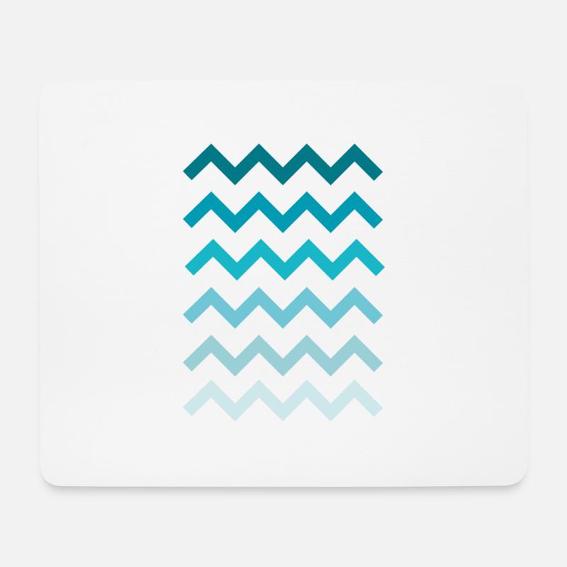 Wellen Water Waves - Mousepad (Querformat) - Weiß
