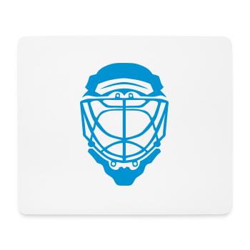 Helm Eishockey Torwart - Mousepad (Querformat) - Weiß - Vorne