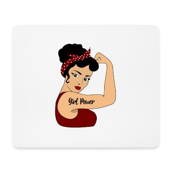 GIRL POWER - Tapis de souris (format paysage) - blanc - Devant